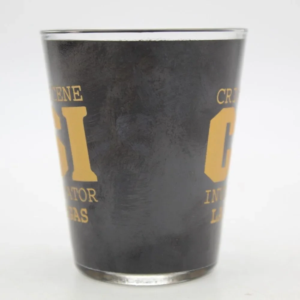 Vintage CSI Las Vegas Shot Glass Crime Scene Investigator Support US Troops